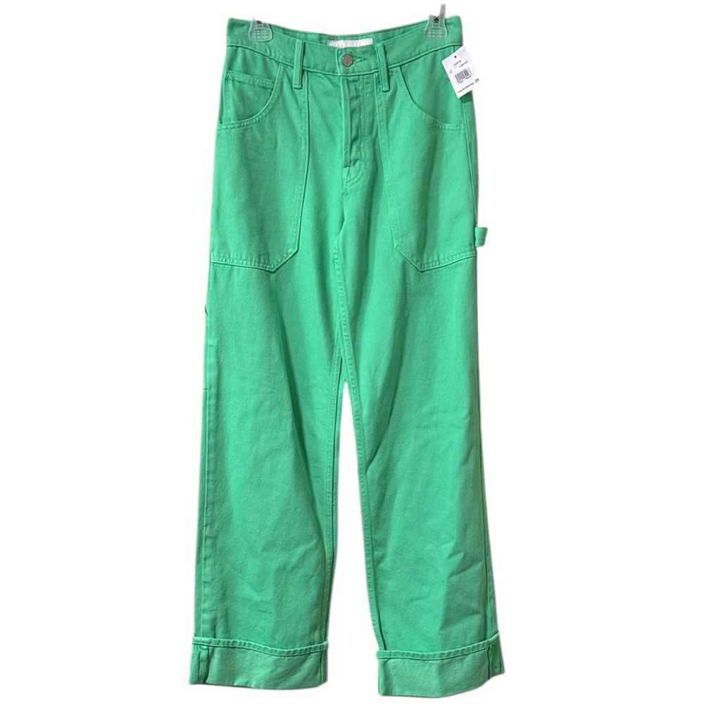 Mother Denim Snacks The Smoothie Carpenter Sneak Wide-Leg Pants Size 26